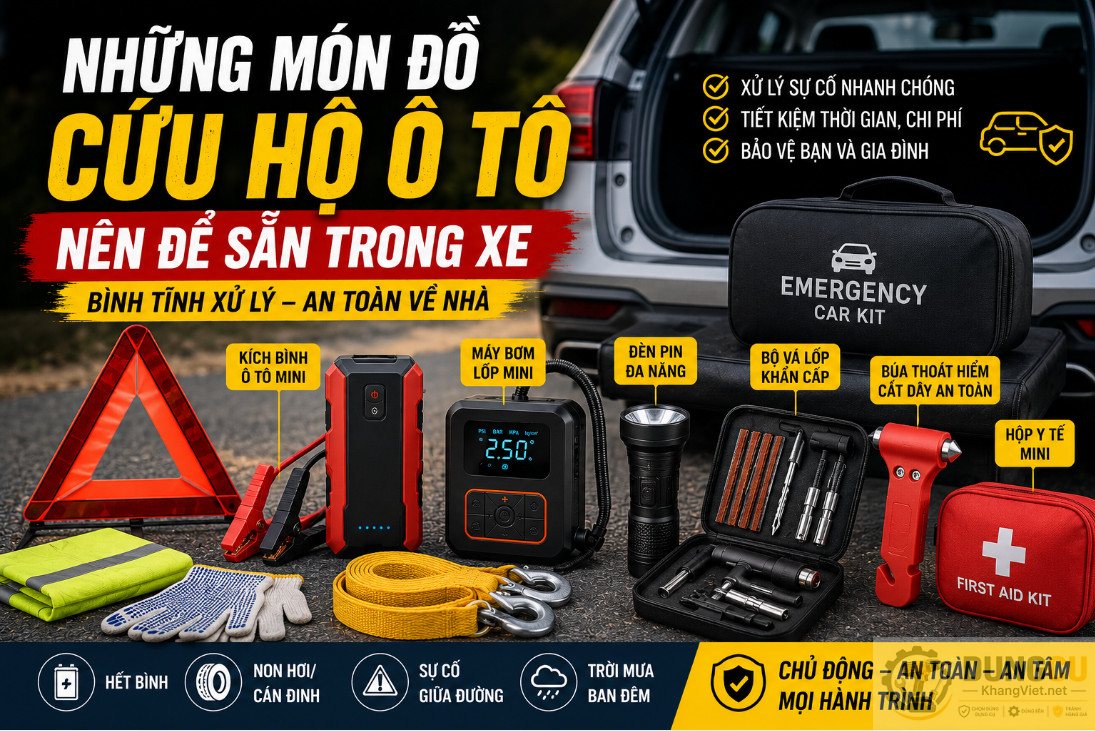 Cac dung cu cuu ho o to nen co san trong xe o to