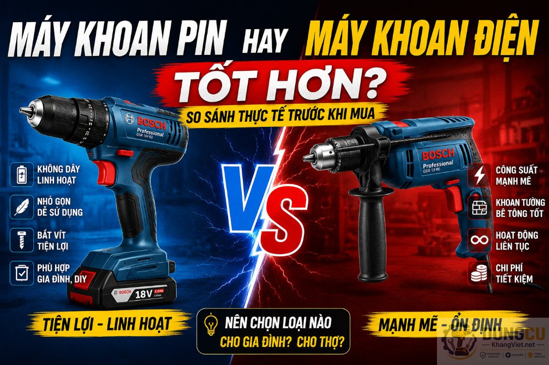 So sanh may khoan pin va may khoan dien thuc te su dung